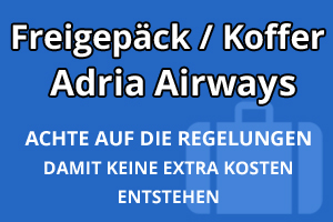 Freigepäck Koffer Adria Airways