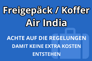 Freigepäck Koffer Air India