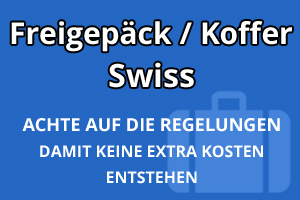 Freigepäck Koffer Swiss International Airlines