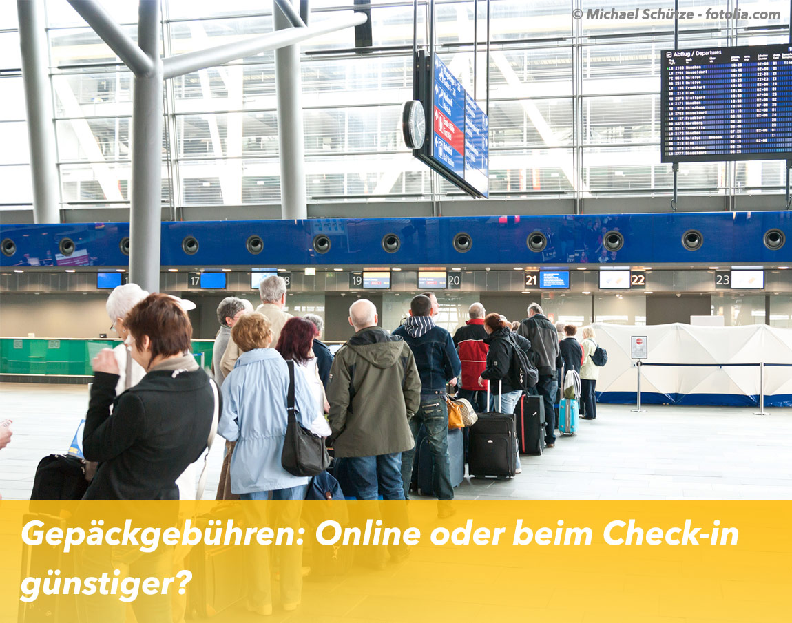 Gepäckgebühren: Online oder beim Check-in günstiger?