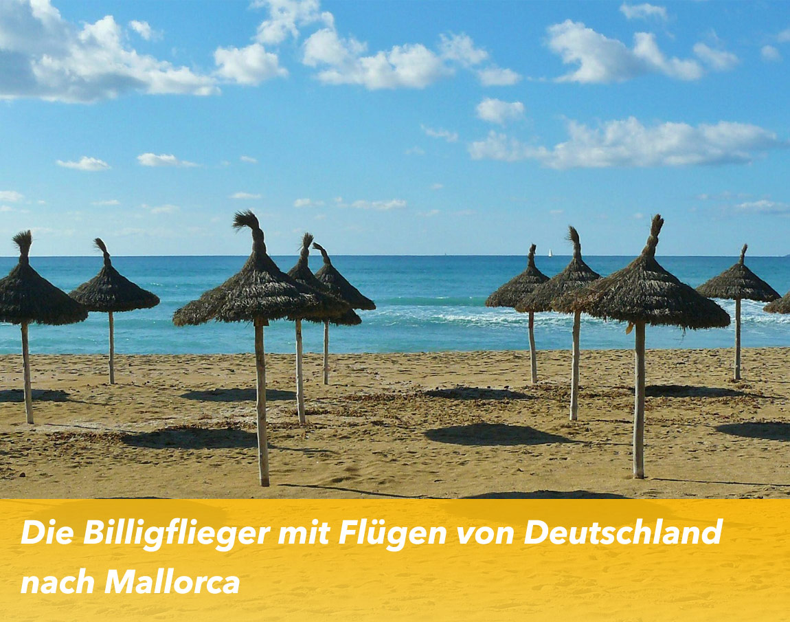 Die Billigflieger mit Flügen von Deutschland nach Mallorca